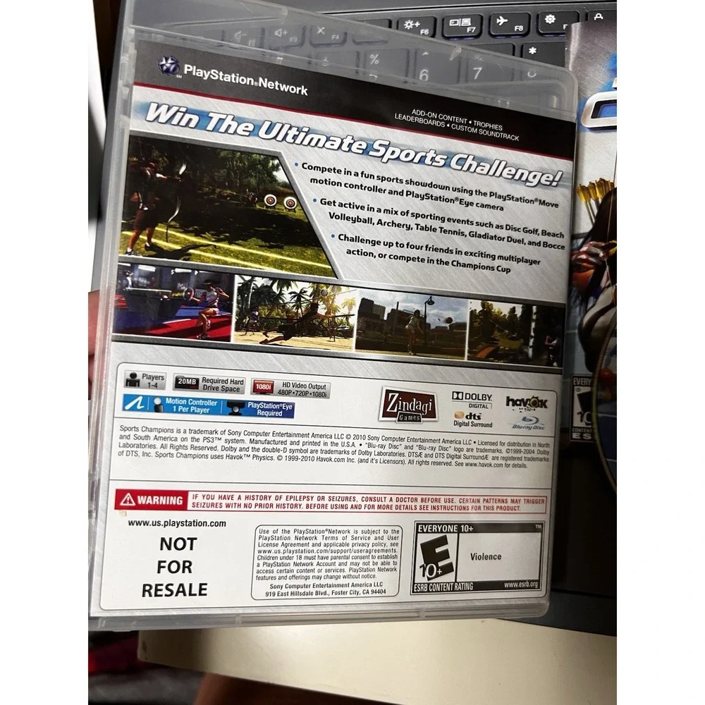 Sports Champions Sony PS3 PlayStation 3‎ Move Required CIB